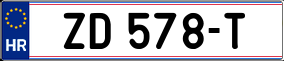 Trailer License Plate